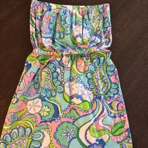 Strapless lily pulitizer dress